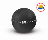 Гимнастический мяч 75 см черный с насосом